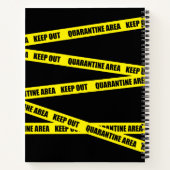 Quarantainegebied buiten houden notitieboek (Achterkant)