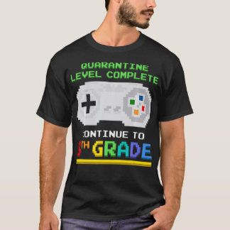 Quarantaineniveau Complete 8-gradengamer Terug naa T-shirt