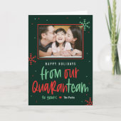 Quaranteam Bewerkbare Kleur Gevouwen Vakantie Kaar Feestdagen Kaart (Voorkant)