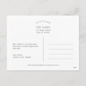 Quaranteam EDITABLE COLOR Holiday Kaart Briefkaart (Achterkant)