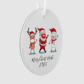 Quarantine 2020 Merry Christmask Manuscript Ornament (voorkant)