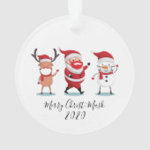 Quarantine 2020 Merry Christmask Manuscript Ornament (achterkant)