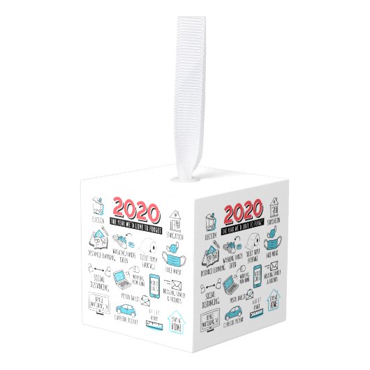 Quarantine Activities 2020 Kerstherdenking Decoratie (Voorkant hoekig)
