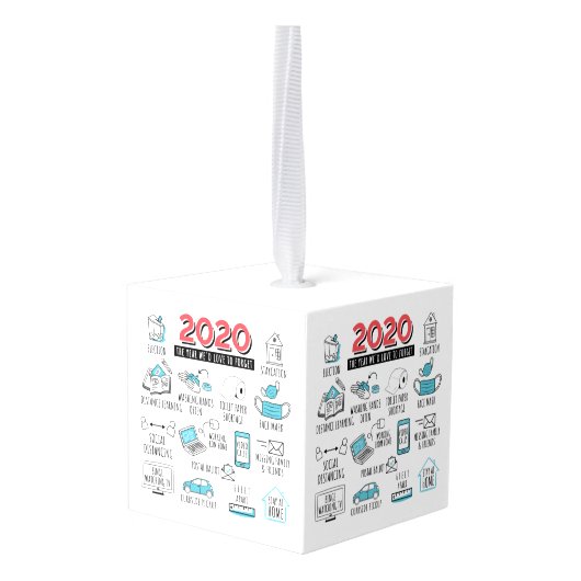 Quarantine Activities 2020 Kerstherdenking Decoratie (Achter hoekig)