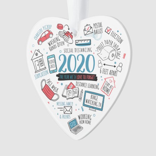 Quarantine Activities 2020 Kerstherdenking Ornament (voorkant)