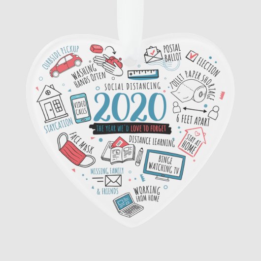 Quarantine Activities 2020 Kerstherdenking Ornament (voorkant)