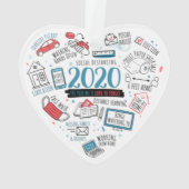 Quarantine Activities 2020 Kerstherdenking Ornament (achterkant)