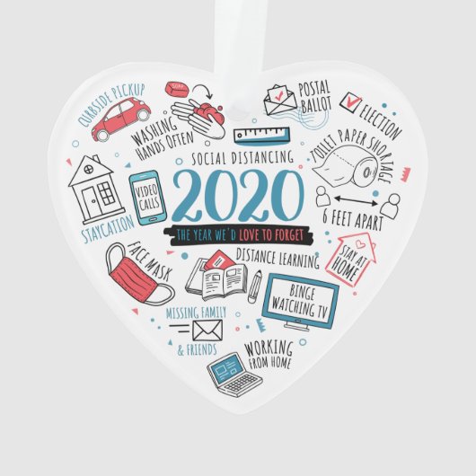 Quarantine Activities 2020 Kerstherdenking Ornament (achterkant)