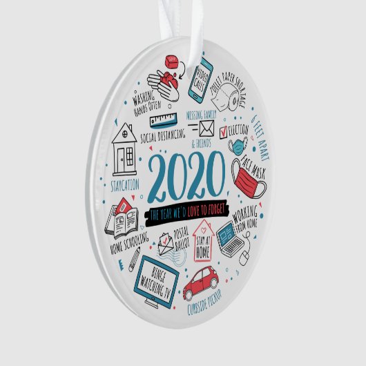 Quarantine Activities 2020 Kerstherdenking Ornament (voorkant)