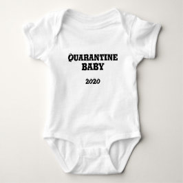 Quarantine Baby 2020 Googly Eyes Black and White Romper