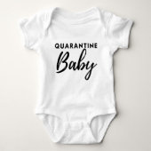 "Quarantine Baby" One-Piece Gender-Neutral Romper (Voorkant)