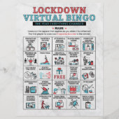 Quarantine Bingo Lockdown Activities (Voorkant)