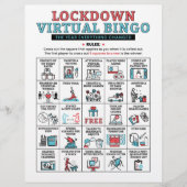 Quarantine Bingo Lockdown Activities (Voorkant)