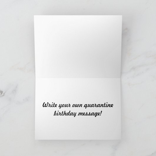 Quarantine Birthday Card Funny Hand Sanitizer Kaart (Binnen)