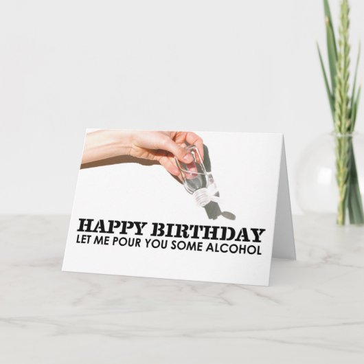 Quarantine Birthday Card Funny Hand Sanitizer Kaart (Voorkant)