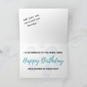 Quarantine Birthday Card Funny Kaart (Binnen)