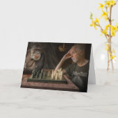 QUARANTINE BIRTHDAY CHIMPANZEE WENSKAART KAART (Gele Bloem)