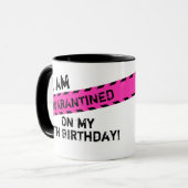 Quarantine Birthday Party, Virtual Birthday Mok (Voorkant links)