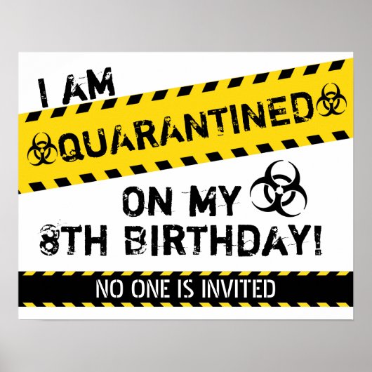Quarantine Birthday Poster (Voorkant)