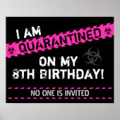Quarantine Birthday Poster (Voorkant)