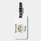 Quarantine Birthday Unicorn-regenboog Bagagelabel (Voorkant verticaal)