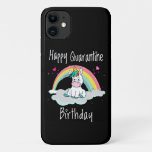 Quarantine Birthday Unicorn-regenboog Case-Mate iPhone Case