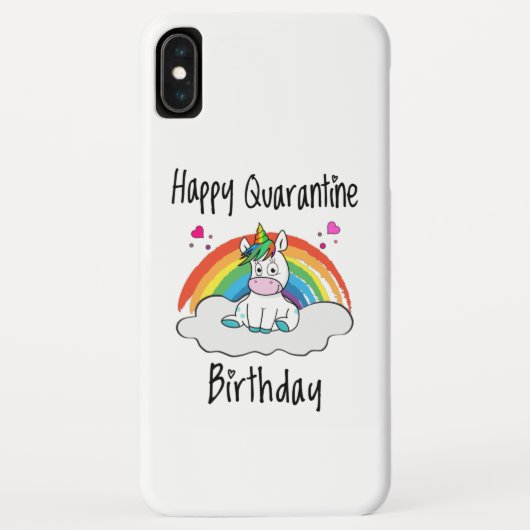 Quarantine Birthday Unicorn-regenboog Case-Mate iPhone Case (Achterkant)