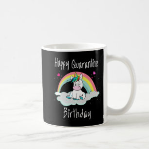 Quarantine Birthday Unicorn-regenboog Koffiemok