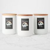 Quarantine Birthday Unicorn-regenboog Voedselcontainer Etiket (Flessen)