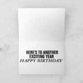 QUARANTINE BORED GUY & CHIMPANZEE BIRTHDAAGKAARTEN KAART (Binnen)