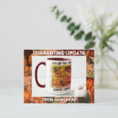 Quarantine Briefkaart Update Friends and Family (Staand voorkant)