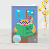 Quarantine Cat Wenskaart Kaart (Gele Bloem)