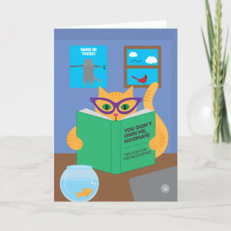 Quarantine Cat Wenskaart Kaart