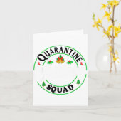 Quarantine Christmas Squad Matching Family Holiday Kaart (Gele Bloem)