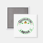 Quarantine Christmas Squad Matching Family Holiday Magneet (Voorkant / Achterkant)