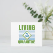 Quarantine Corona Virus Awareness Design Briefkaart (Staand voorkant)