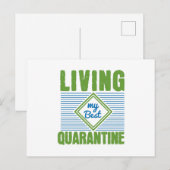 Quarantine Corona Virus Awareness Design Briefkaart (Voorkant / Achterkant)
