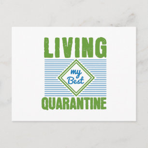 Quarantine Corona Virus Awareness Design Briefkaart