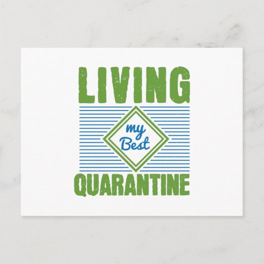 Quarantine Corona Virus Awareness Design Briefkaart (Voorkant)