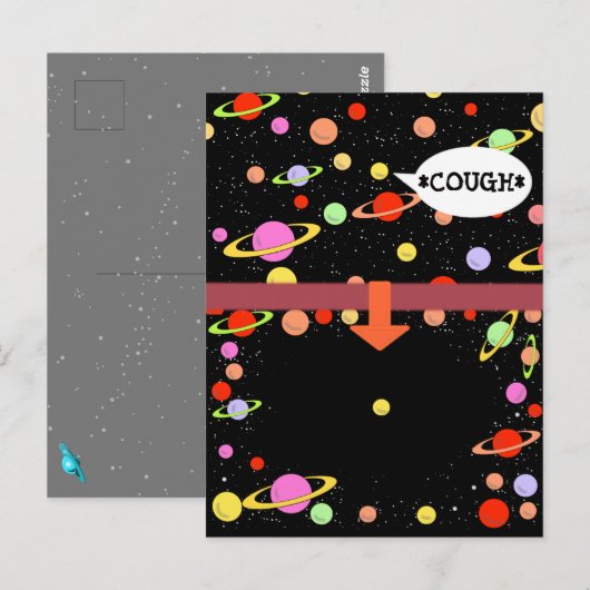 QUARANTINE COUGH DISTANCING DOOR Jetpackcorps Briefkaart (Voorkant / Achterkant)