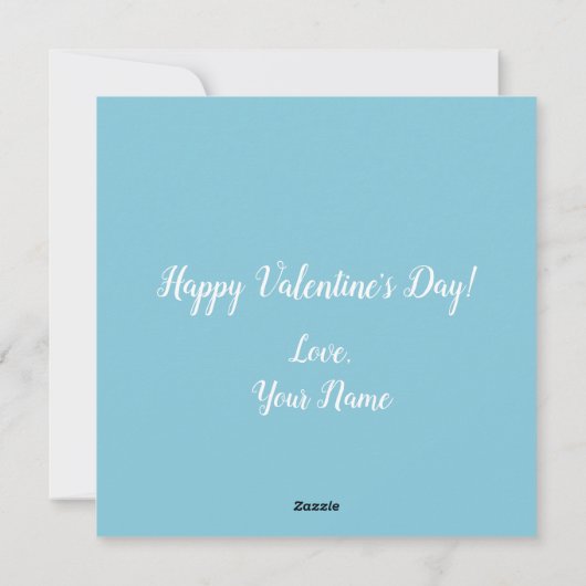 Quarantine Cupid Valentijn Square Card. Wees de mi Feestdagenkaart (Achterkant)