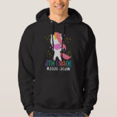 Quarantine Dabbing 8th grade Unicorn Back to Schoo Hoodie (Voorkant)