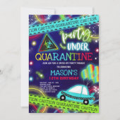 Quarantine Drive-By Birthday Party Parade Kaart (Voorkant)
