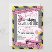 Quarantine Drive-By Verjaardagsparade Kaart (Voorkant)