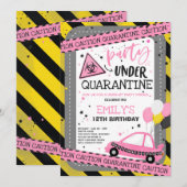 Quarantine Drive-By Verjaardagsparade Kaart (Voorkant / Achterkant)