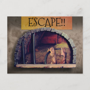 QUARANTINE ESCAPE-GEVANGENIS: Slipperywindow Briefkaart
