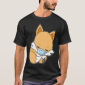 Quarantine Fox Sleeping Face Mask Fox T-shirt (Voorkant)