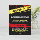 Quarantine Halloween Party Kaart (Staand voorkant)