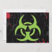 Quarantine Halloween Party Kaart (Achterkant)