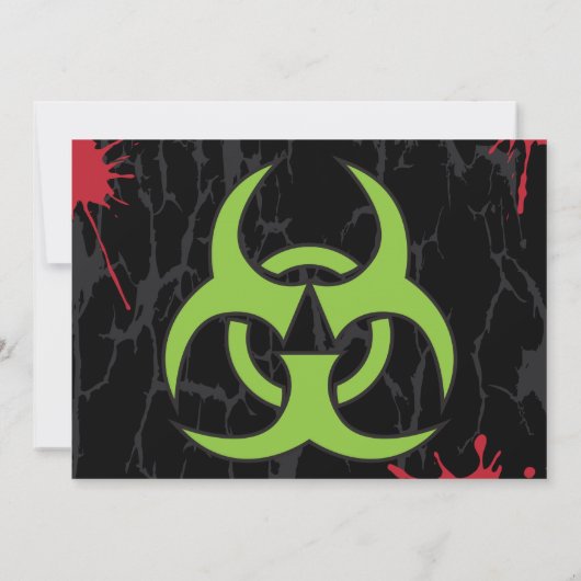 Quarantine Halloween Party Kaart (Achterkant)